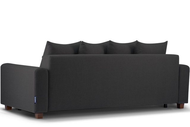 KONSIMO Schlafsofa REVO Schlafsofa mit bettkasten, Massivholzbeine, strapaz günstig online kaufen