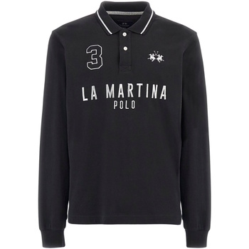 La Martina  T-Shirts & Poloshirts Poloshirt Langarmshirt mit Polokragen günstig online kaufen