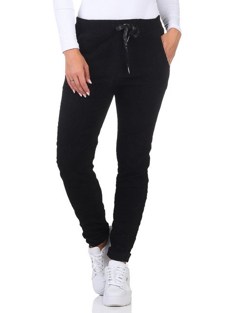 OriginalYou Cordhose Moderne Freizeithose Damen Fein Cordhose mit Schnürung günstig online kaufen