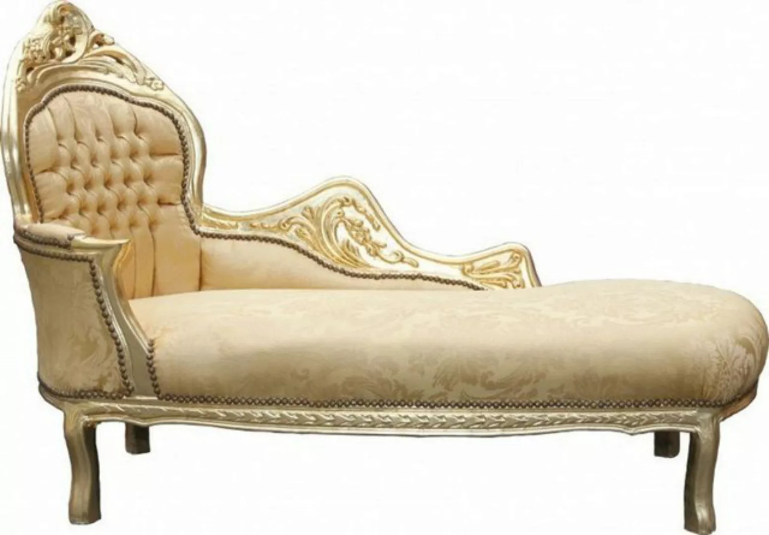 Casa Padrino Chaiselongue Barock Chaiselongue Mod2 Gold Muster/Gold Linke S günstig online kaufen