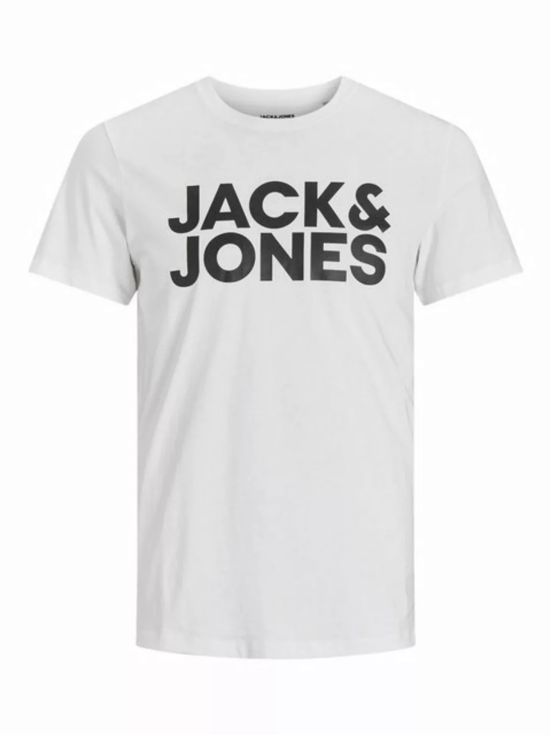 Jack & Jones – Essentials – Klassisches T-Shirt in Grau mit Logo günstig online kaufen