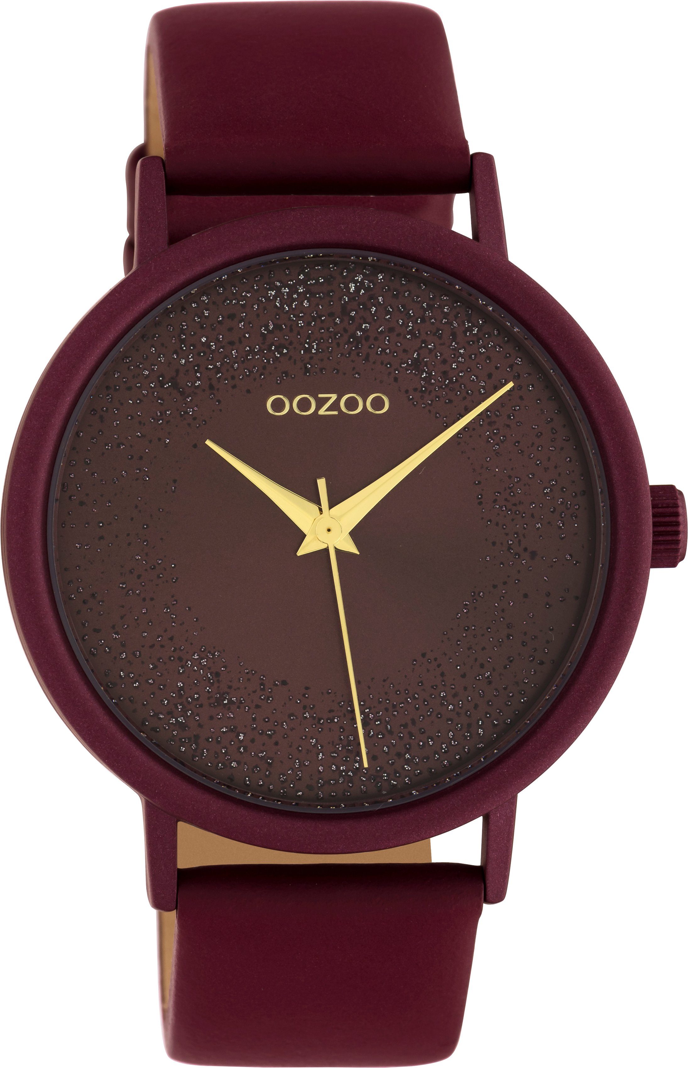 OOZOO Quarzuhr C10584, Armbanduhr, Damenuhr, Lederarmband günstig online kaufen
