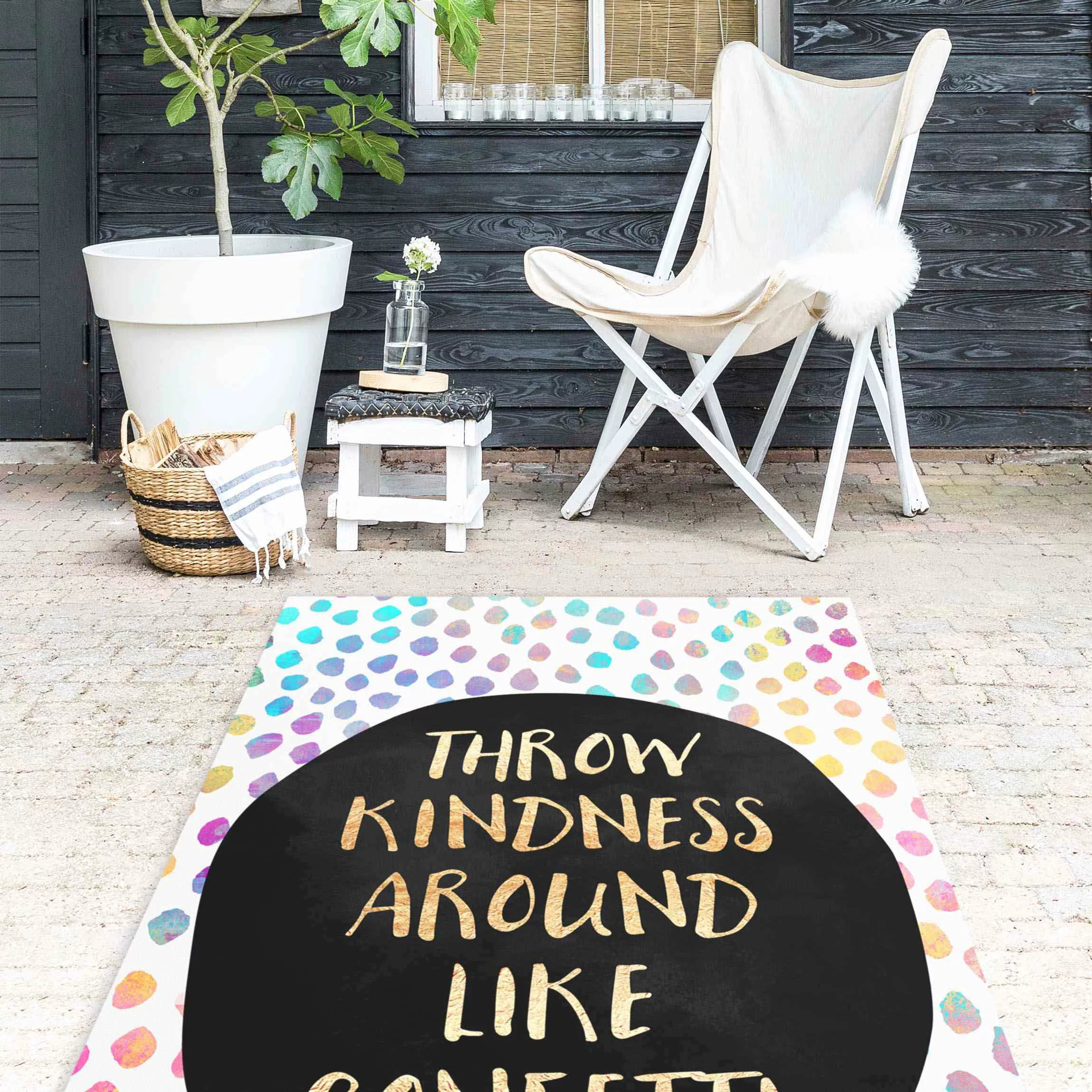 Vinyl-Teppich Throw Kindness Around Like Confetti günstig online kaufen