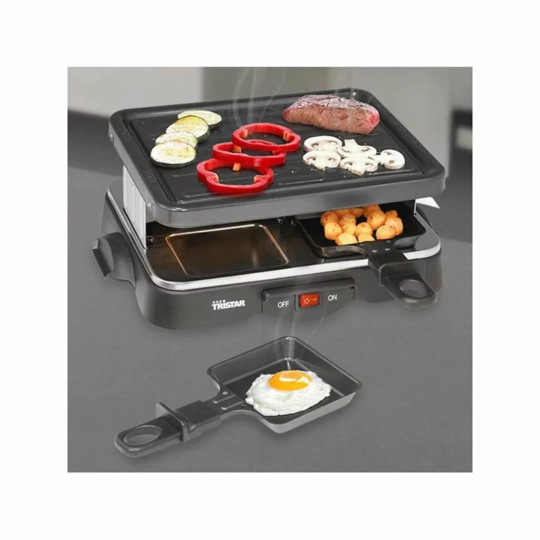 Tristar 4-personen-raclette-grill 500 W 22 X 17,5 Cm Schwarz günstig online kaufen