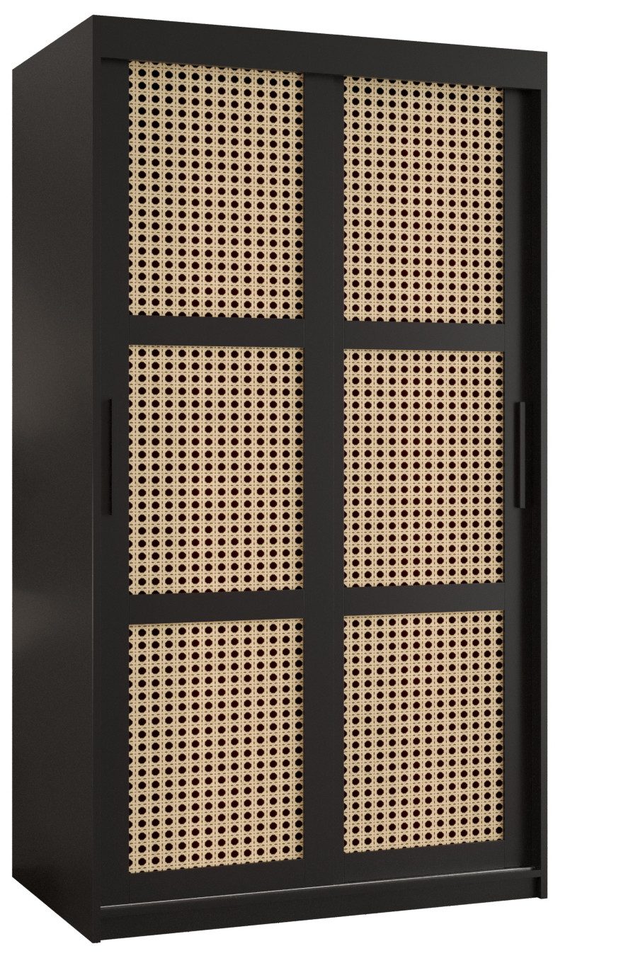 MOEBLO Schiebetürenschrank ABIA (Rattangeflecht Rattan Schrank günstig online kaufen