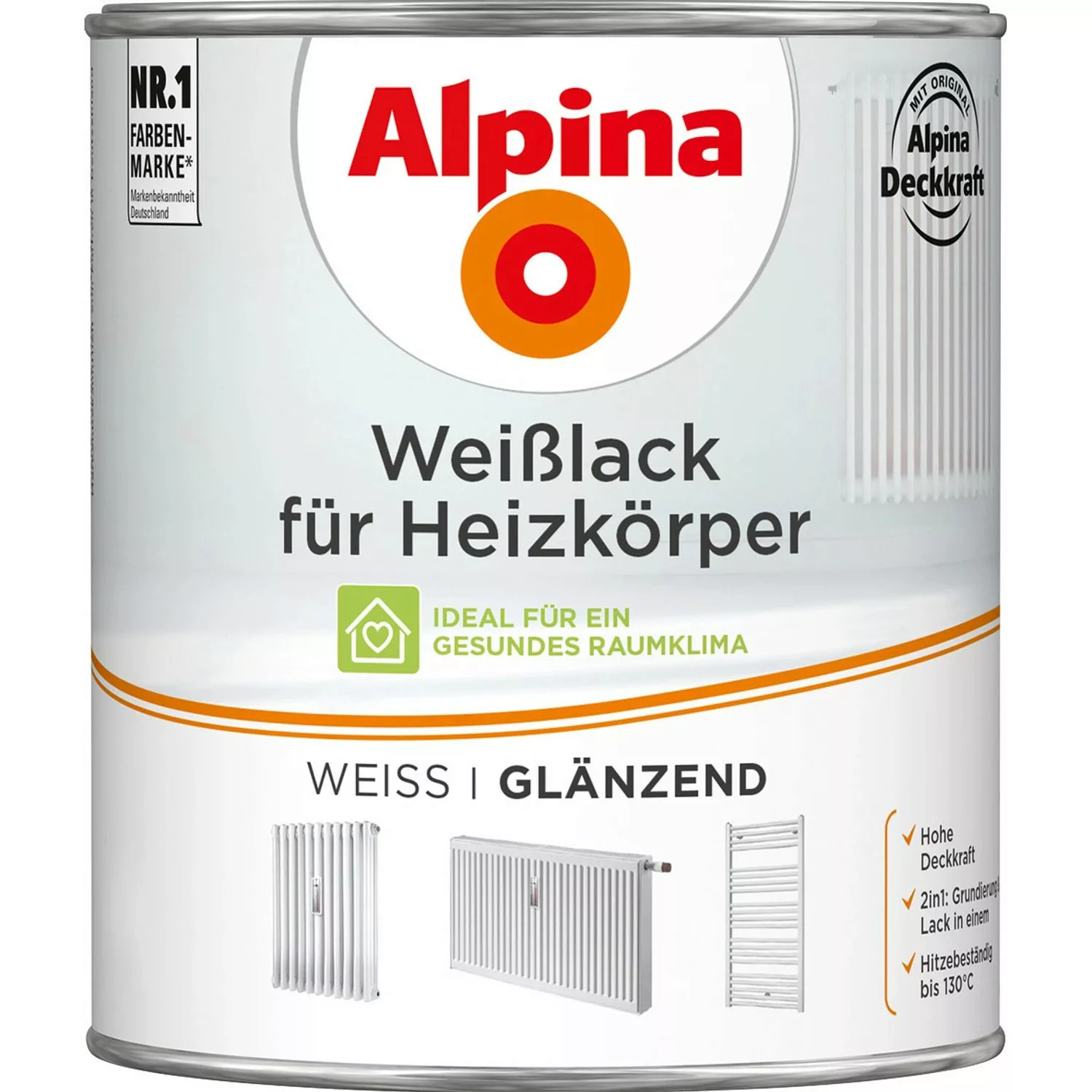 Alpina Weißlack für Heizkörper glänzend 750 ml günstig online kaufen