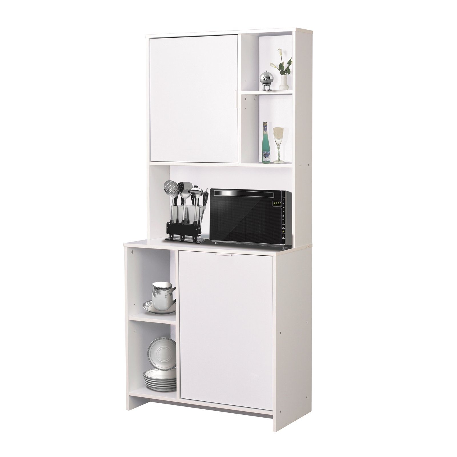 HTI-Living Hochschrank Küchenschrank Malin Weiß (Stück, günstig online kaufen