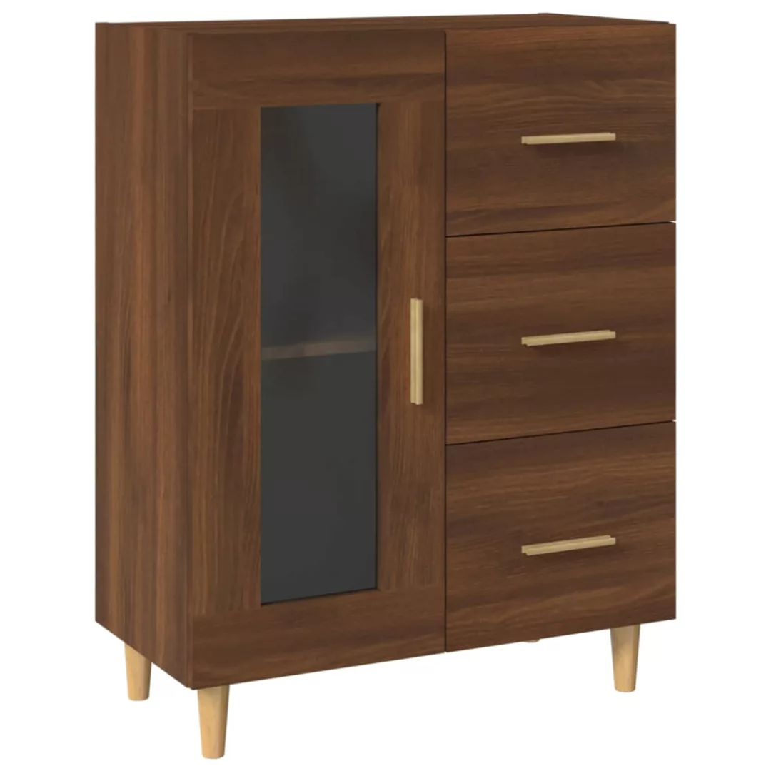 Vidaxl Sideboard Braun Eichen-optik 69,5x34x90 Cm Holzwerkstoff günstig online kaufen