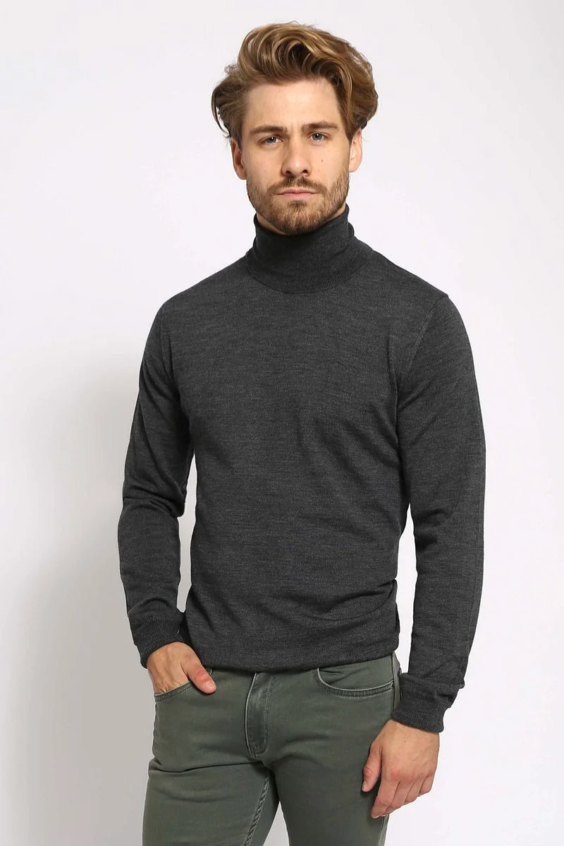 Suitable Merino Rollkragen Anthrazit - Größe XL günstig online kaufen