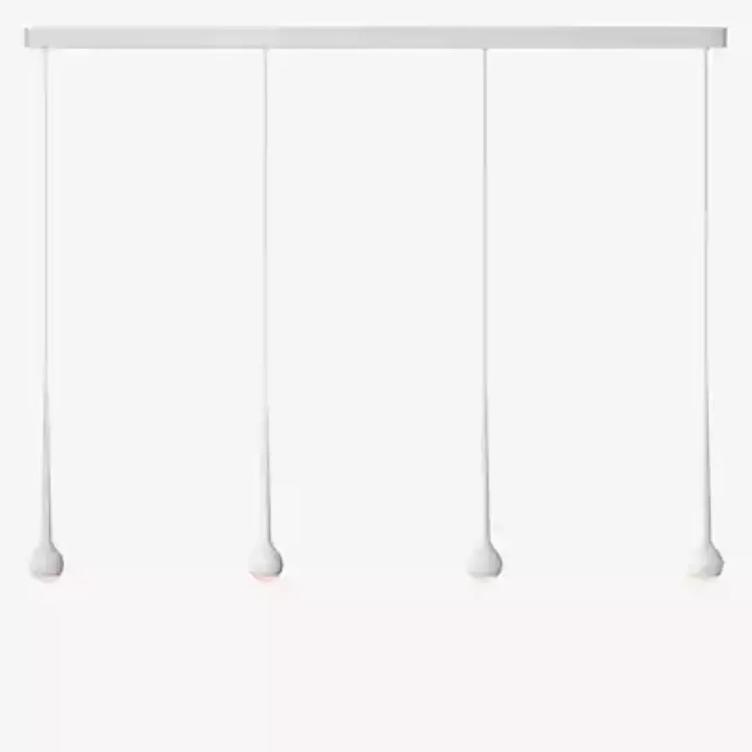 Grau Falling Sun Trace Pendelleuchte LED 4-flammig, weiß - 200 cm günstig online kaufen