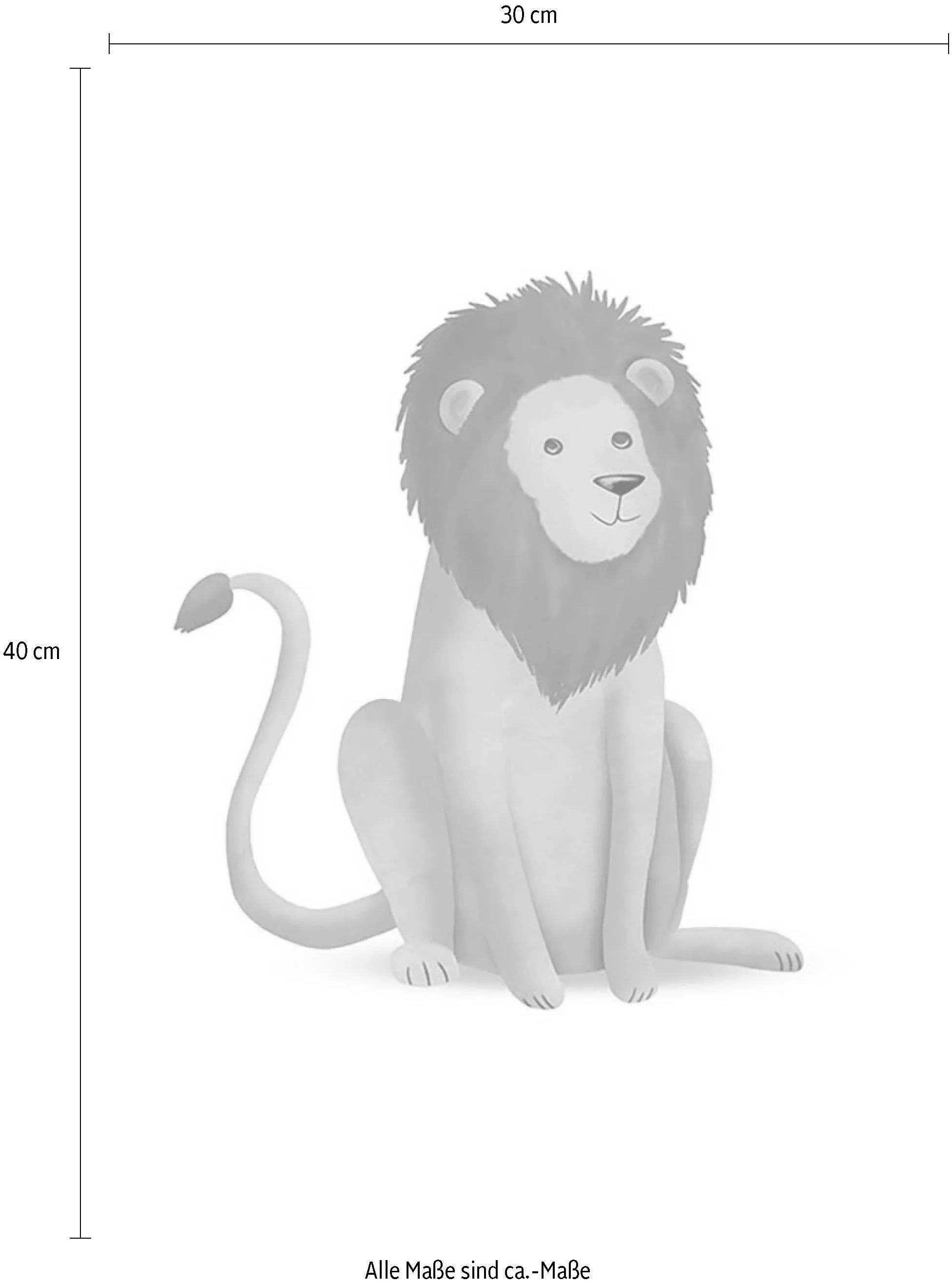 Komar Poster "Cute Animal Lion", Tiere, (1 St.), Kinderzimmer, Schlafzimmer günstig online kaufen