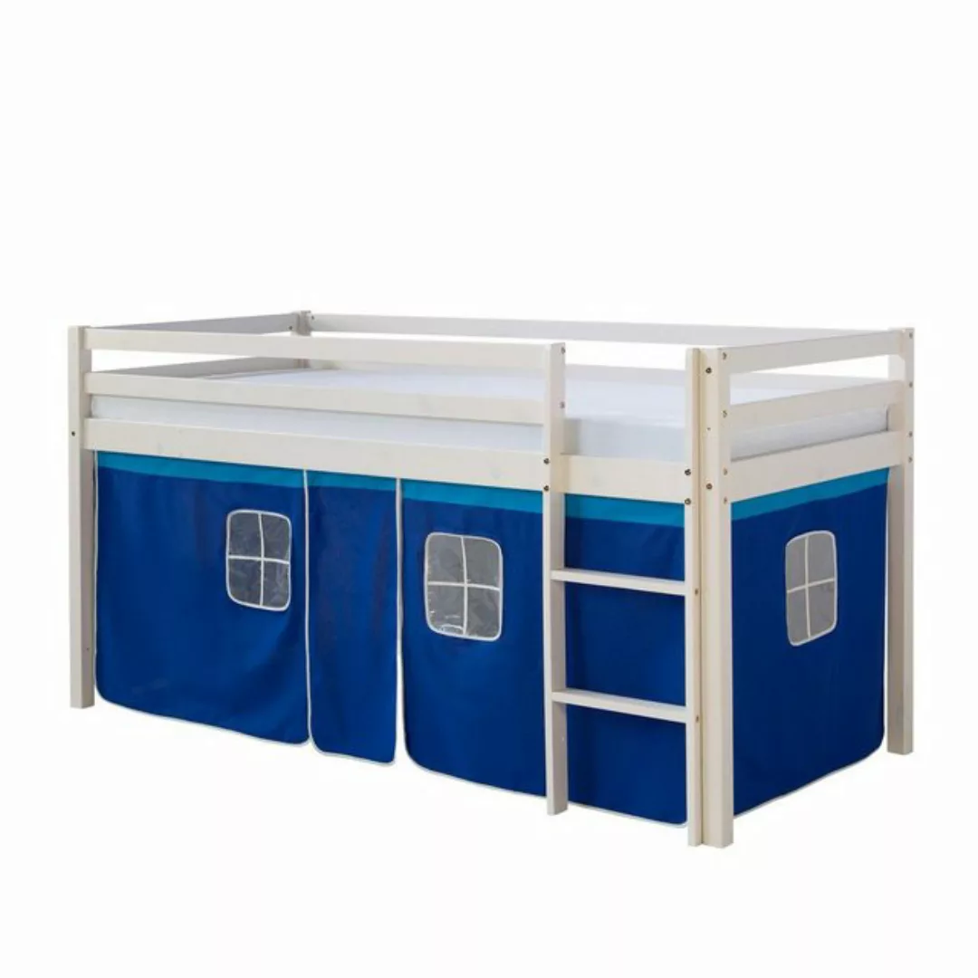 Homestyle4u Hochbett 90x200 cm Stockbett Kinderbett Holz Kiefer Spielbett m günstig online kaufen