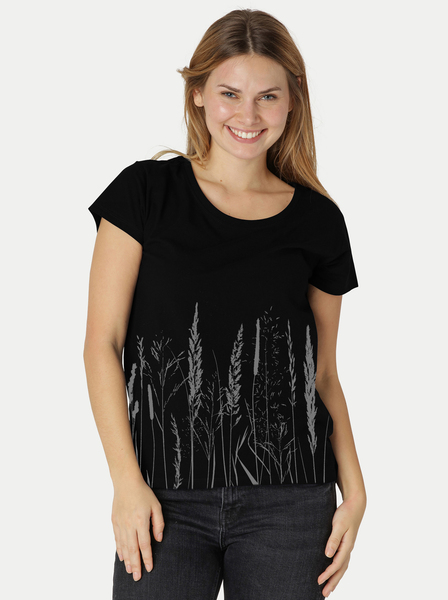 Bio-damen-loosefit-t-shirt Gräservielfalt günstig online kaufen