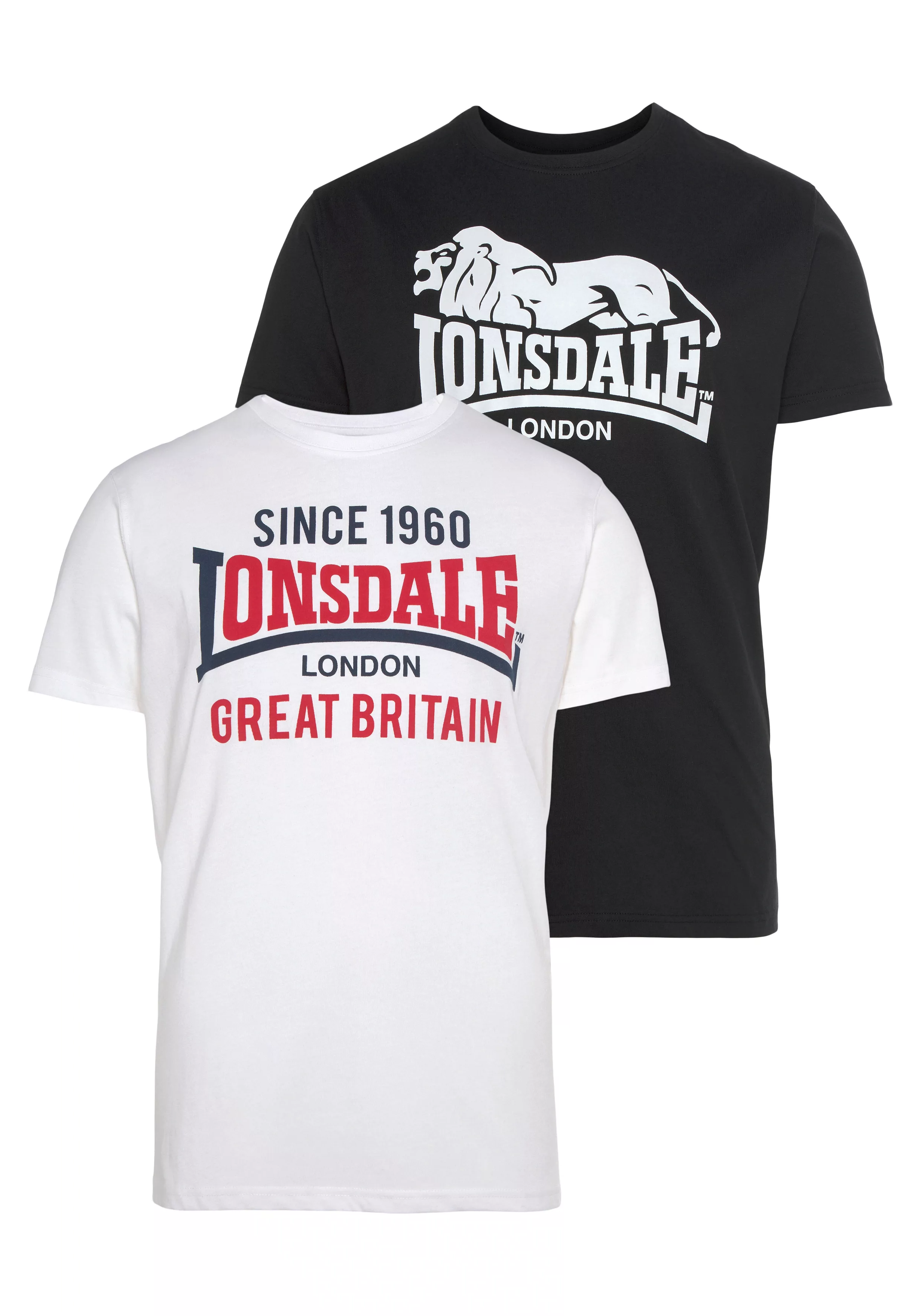 Lonsdale T-Shirt "COLLESSIE", Doppelpack günstig online kaufen