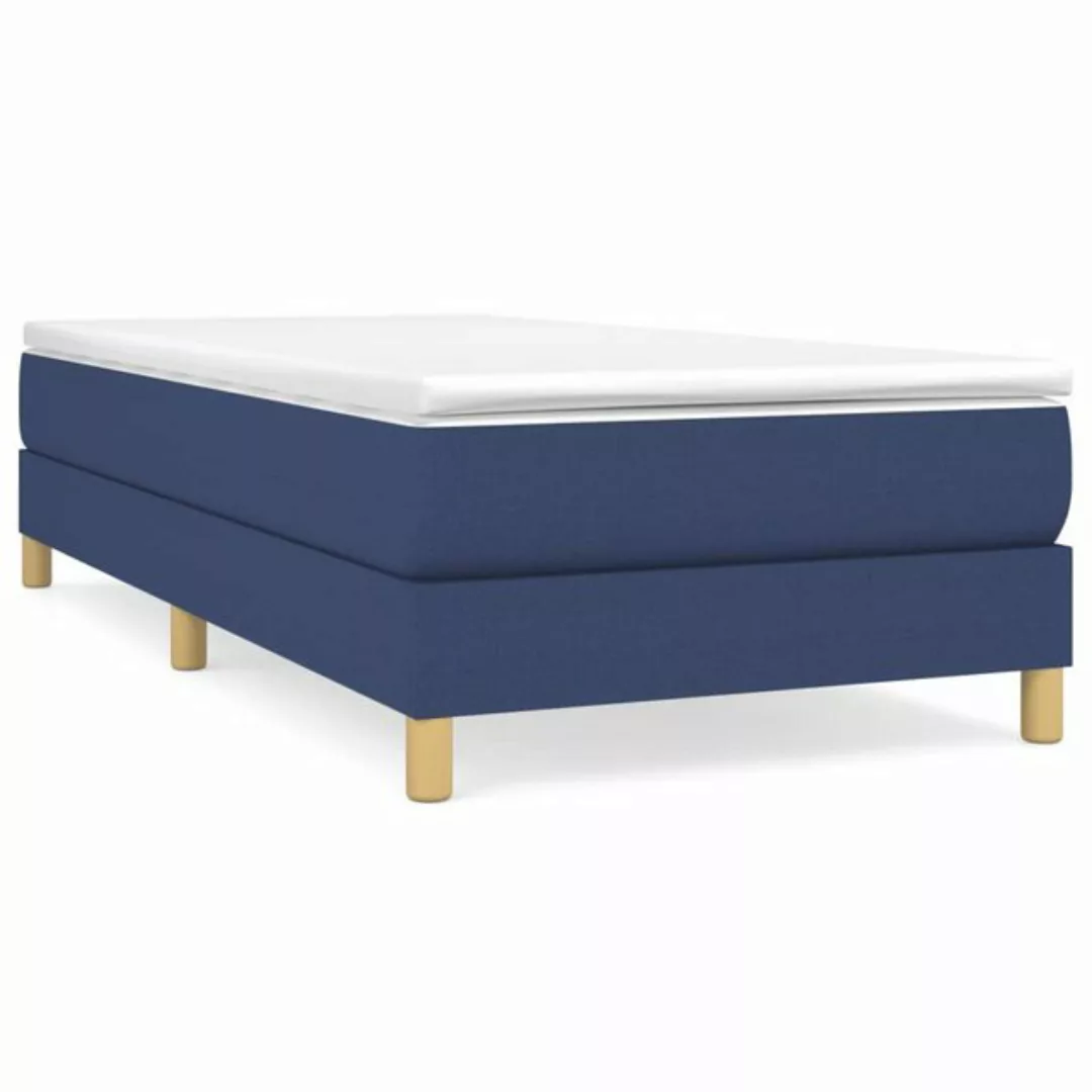 Vidaxl Boxspringbett Blau 90x200 Cm Stoff günstig online kaufen