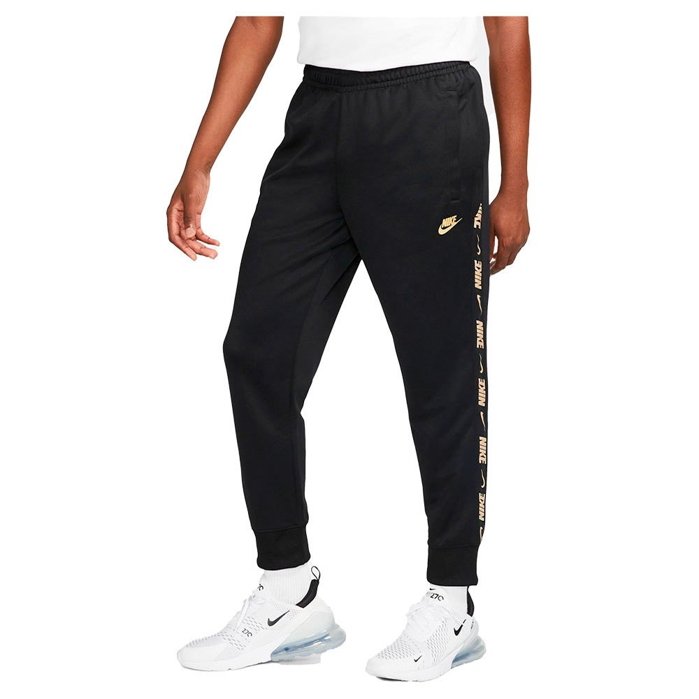 Nike Sportswear Repeat Pk Jogger Hose XS Black / Metallic Gold günstig online kaufen