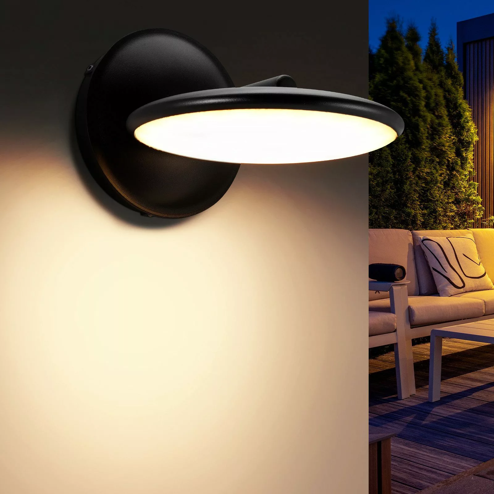 BlingBin LED Wandleuchte Aussenlampe Wand, Wandleuchte günstig online kaufen