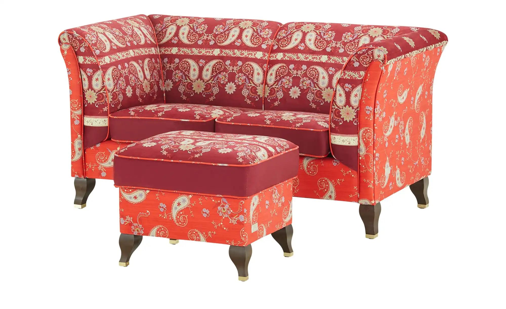 bassetti by SCHRÖNO Hocker  Ferrara ¦ rot ¦ Maße (cm): B: 58 H: 45 T: 48 Po günstig online kaufen