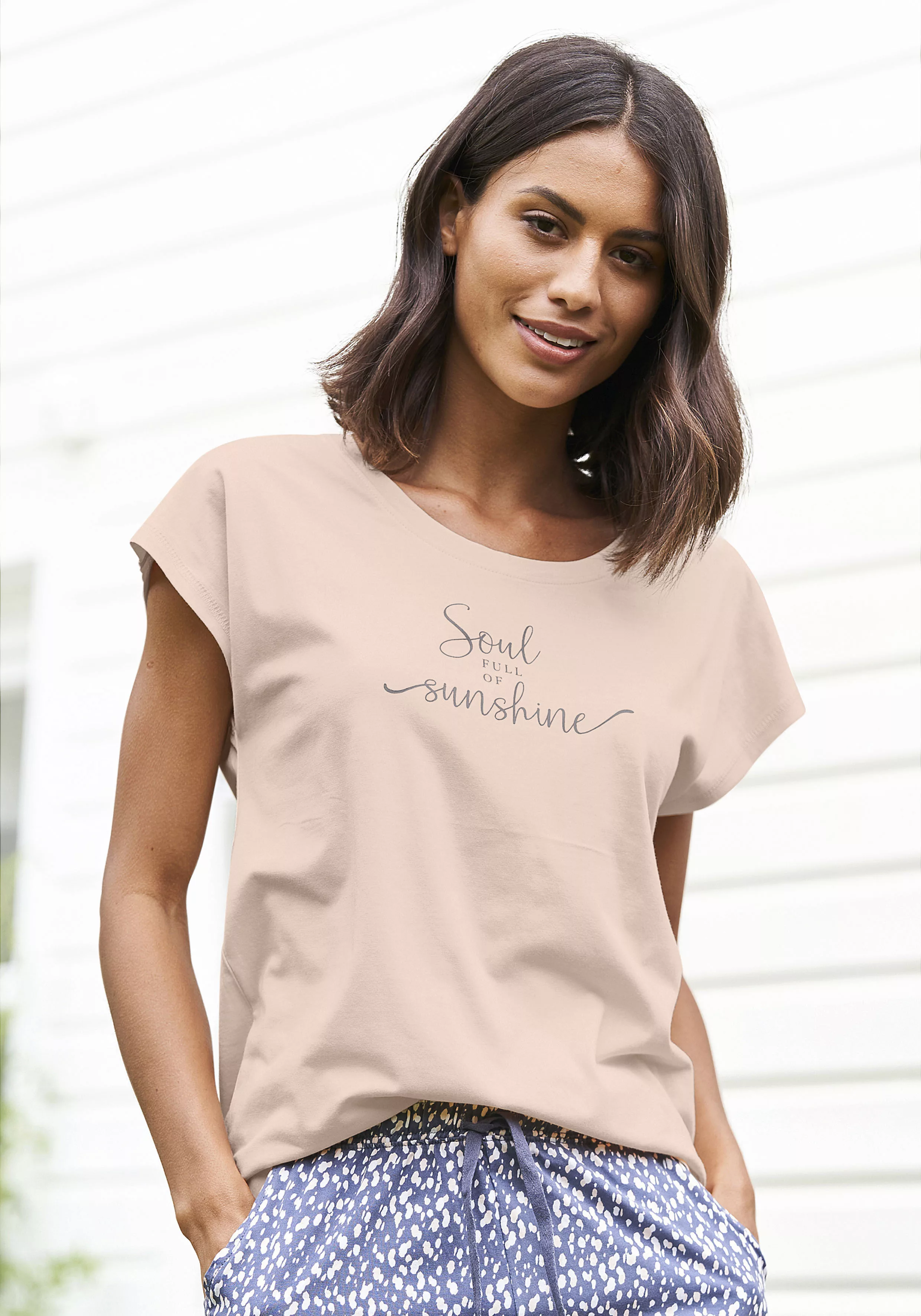 Vivance Dreams T-Shirt mit Sommer-Statementdruck günstig online kaufen