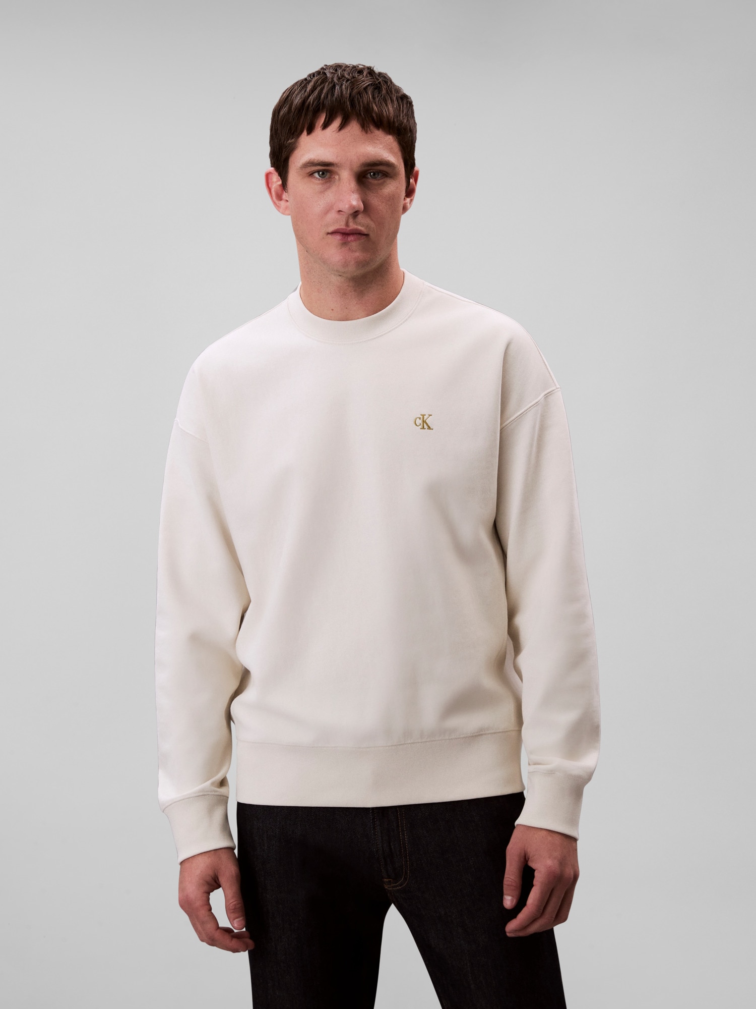 Calvin Klein Jeans Sweatshirt "PRMM TRRY MNGRM CN S", Mit Rundhalsausschnit günstig online kaufen