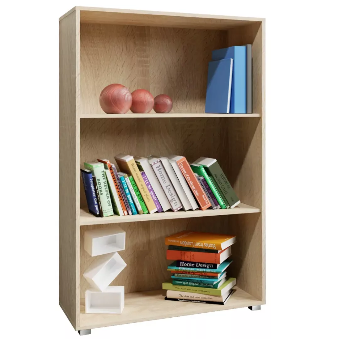 Casaria Bücherregal Vela, Weiß Holz 3 günstig online kaufen