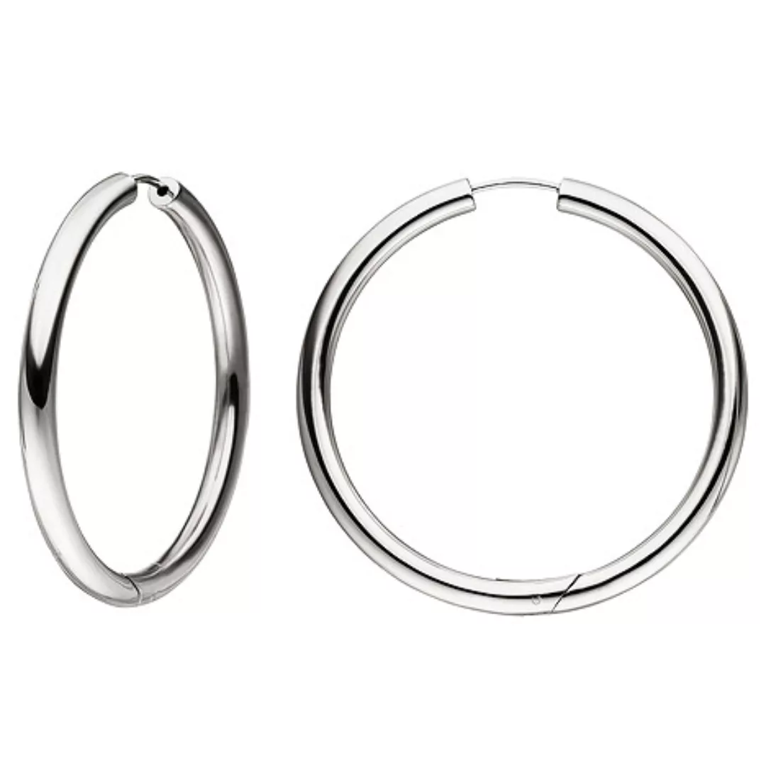 SIGO Creolen groß 925 Sterling Silber Ohrringe Durchmesser 48 mm günstig online kaufen