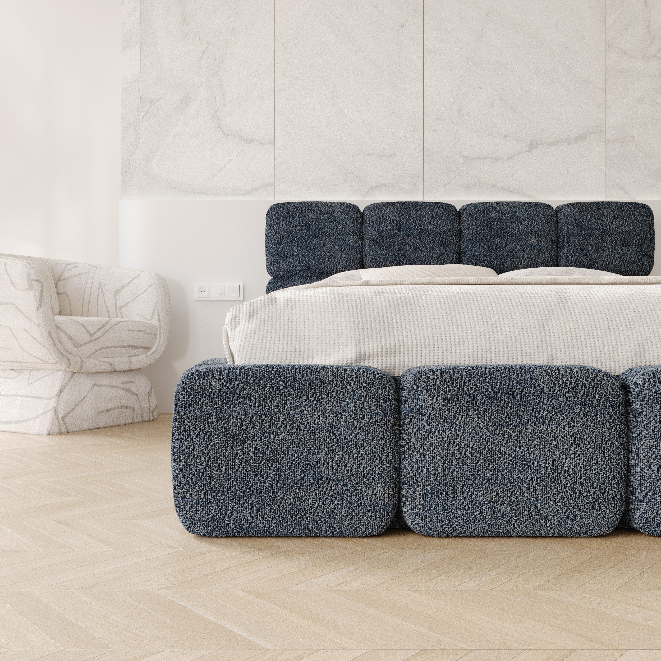FDM Polsterbett CLOUDY Bettgestell Bett 140x200, günstig online kaufen