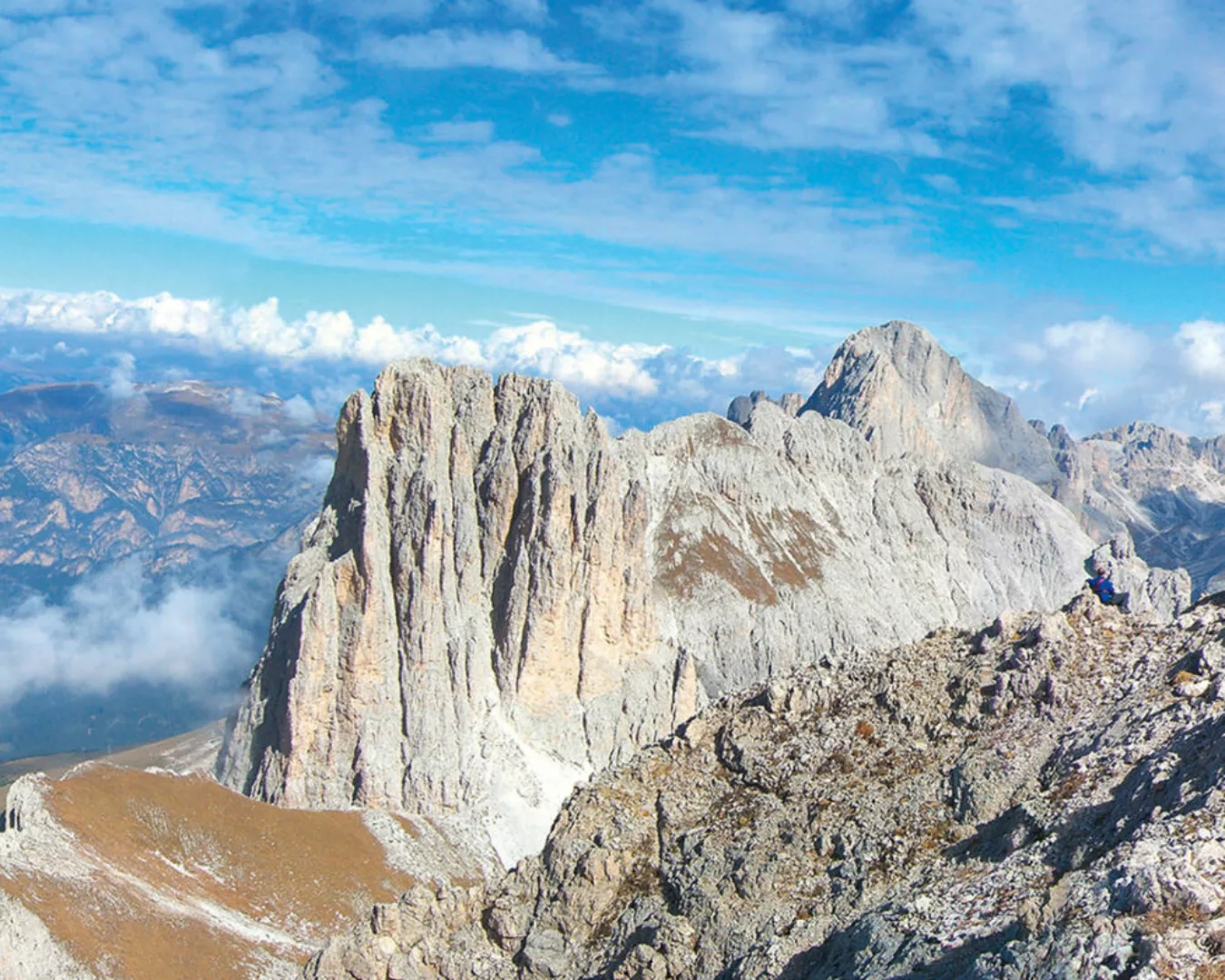 Fototapete "Berggipfel" 4,00x2,50 m / Glattvlies Perlmutt günstig online kaufen