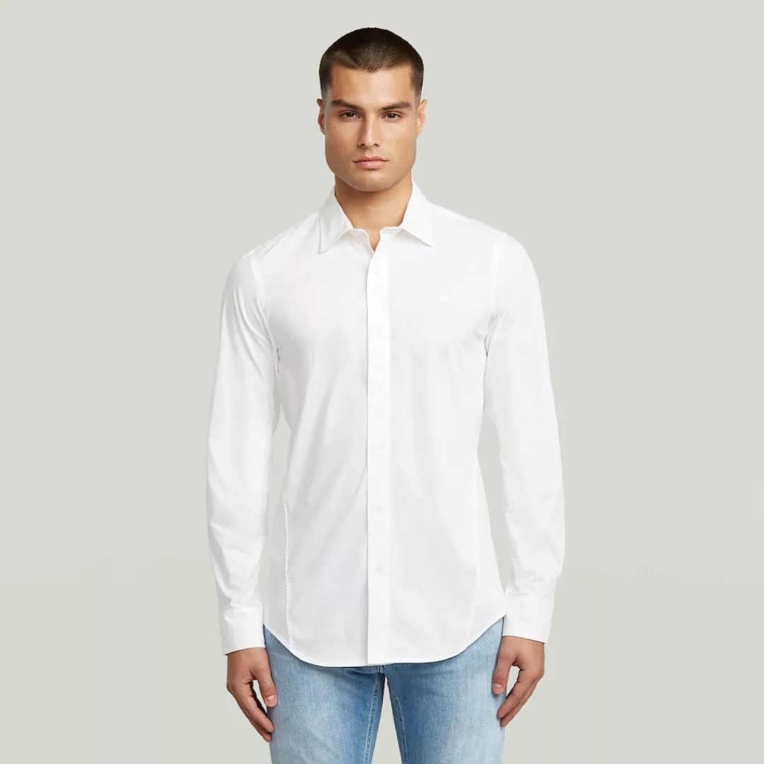 G-STAR Langarmhemd "Uniform Slim Shirt ls", mit gesticktem Logo günstig online kaufen