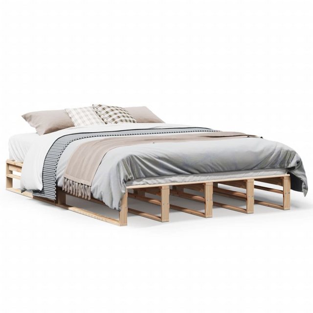 vidaXL Bett, Massivholzbett ohne Matratze 120x190 cm Kiefernholz günstig online kaufen