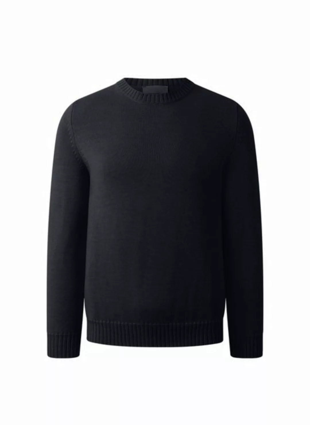 MAERZ Muenchen Strickfleece-Pullover Pullover Rundhals 1/1 Arm günstig online kaufen