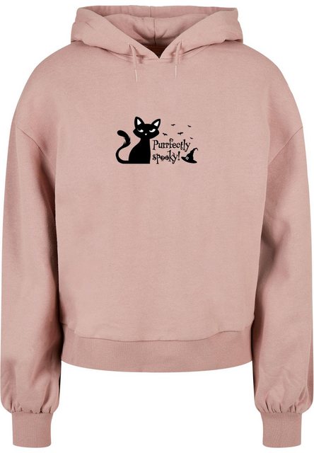 Merchcode Kapuzenpullover Merchcode Ladies Halloween - Purrfectly Spooky Ho günstig online kaufen