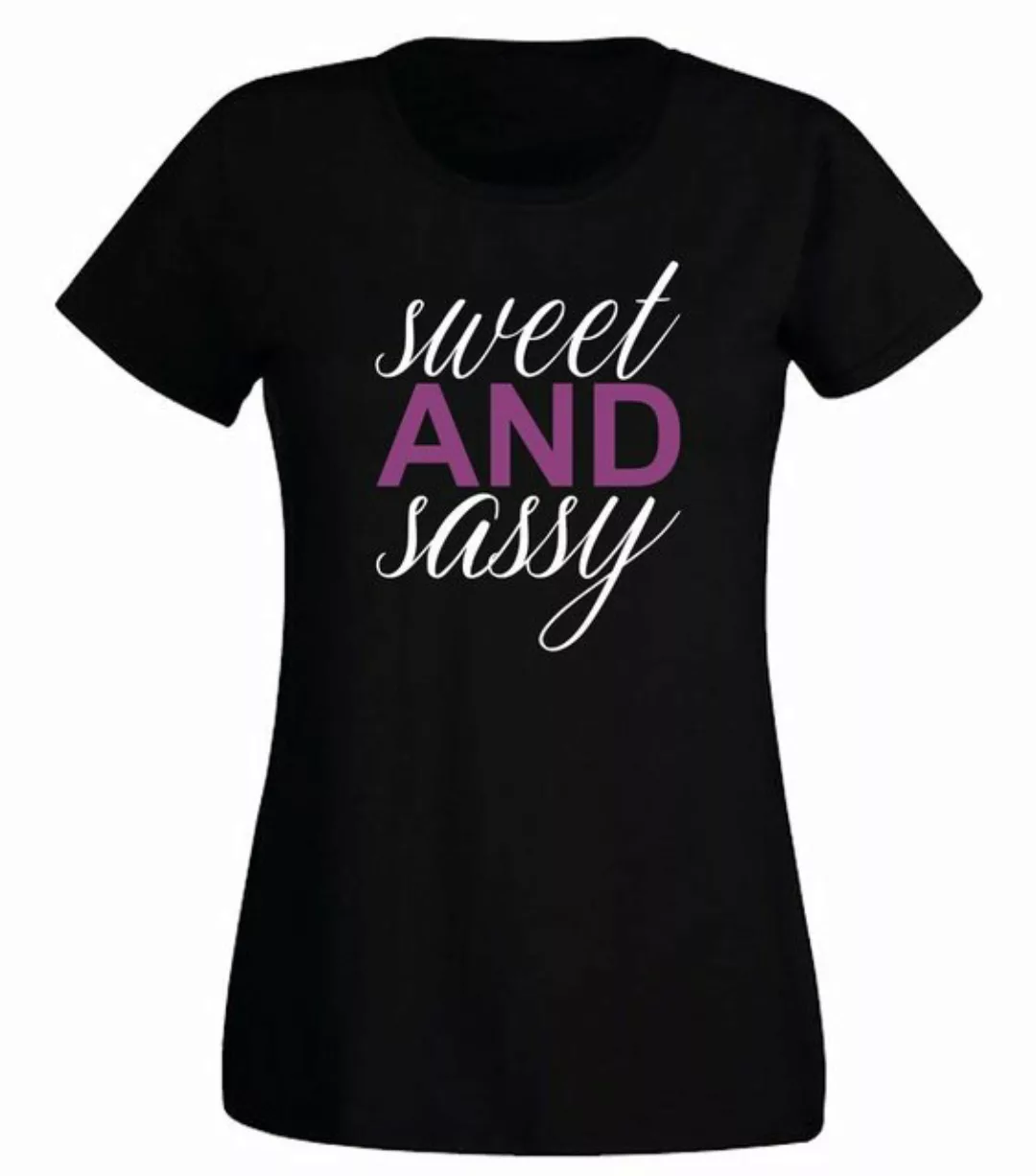 G-graphics T-Shirt Damen T-Shirt - Sweet and sassy Slim-fit-Shirt, mit Fron günstig online kaufen