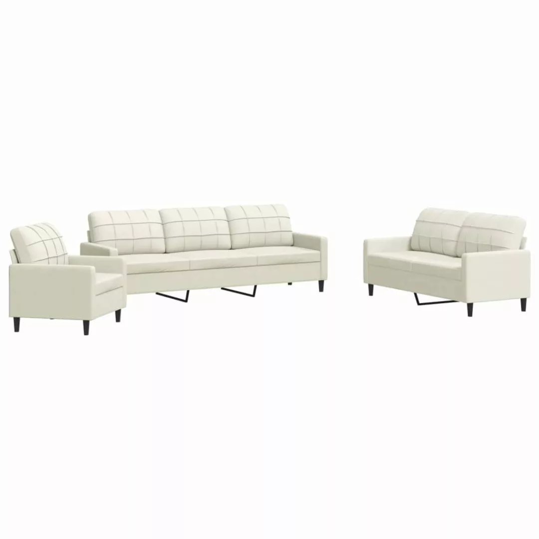 vidaXL Sofa 4-tlg. Sofagarnitur mit Kissen günstig online kaufen