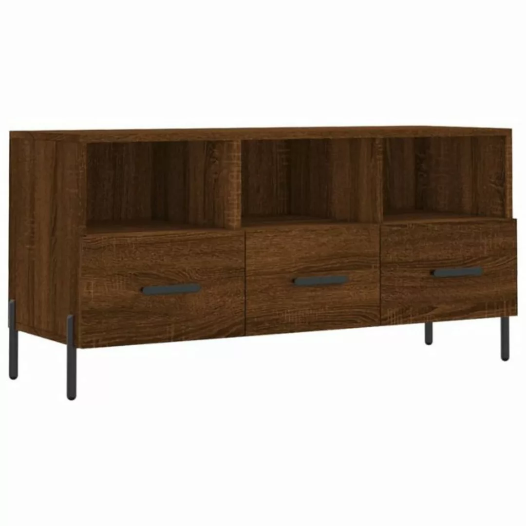 furnicato TV-Schrank Braun Eichen-Optik 102x36x50 cm Holzwerkstoff (1-St) günstig online kaufen