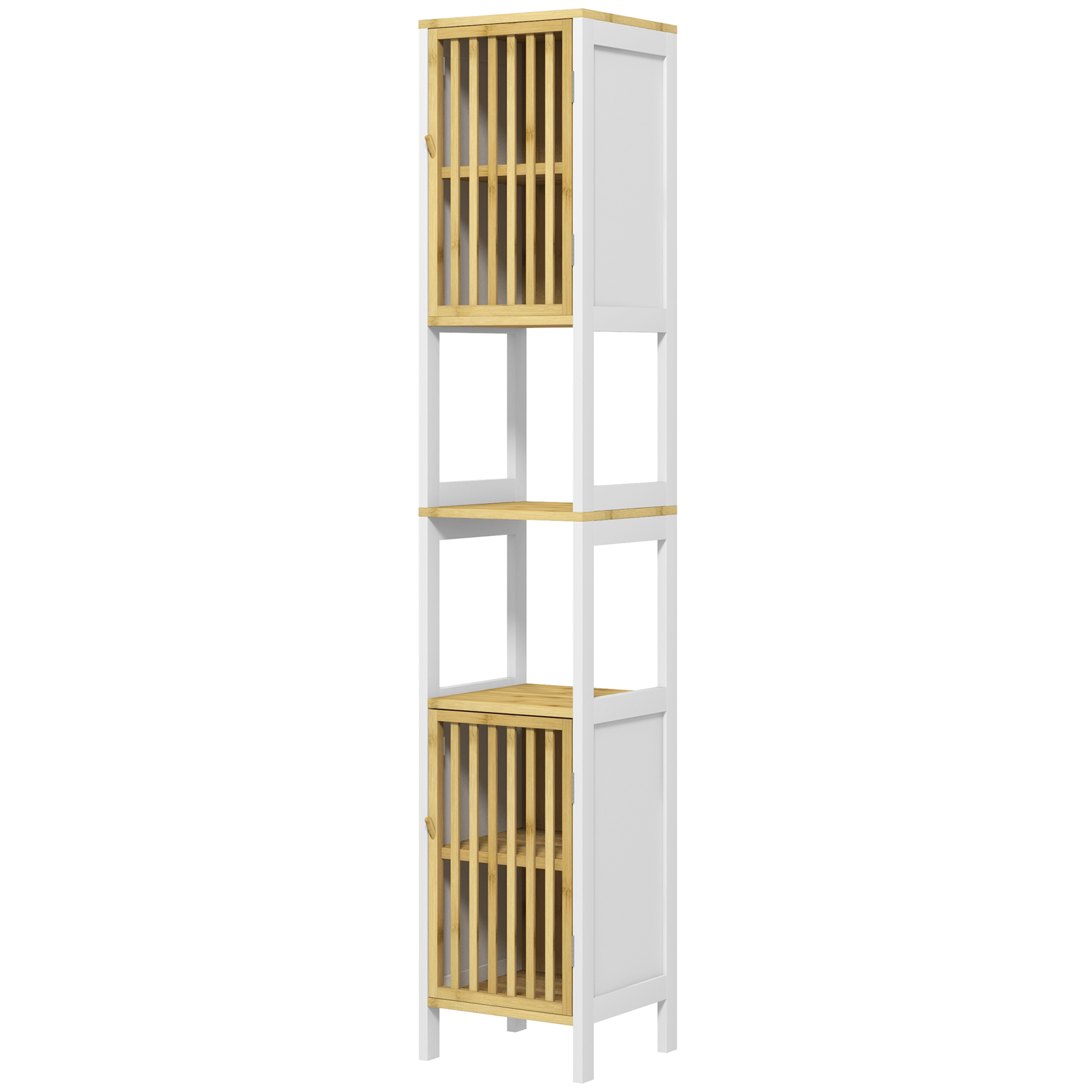 HOMCOM Badezimmer Hochschrank Badezimmerschrank in zwei Farben Maße 30L x 3 günstig online kaufen