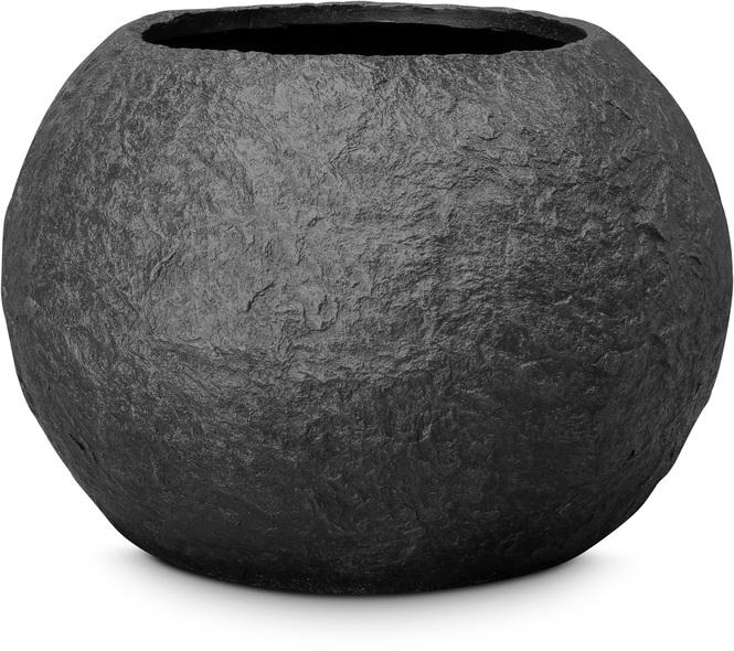 Rocky Gobe Pflanzkugel mit Metallpigmenten Ø 60 cm, Höhe 43 cm black granit günstig online kaufen