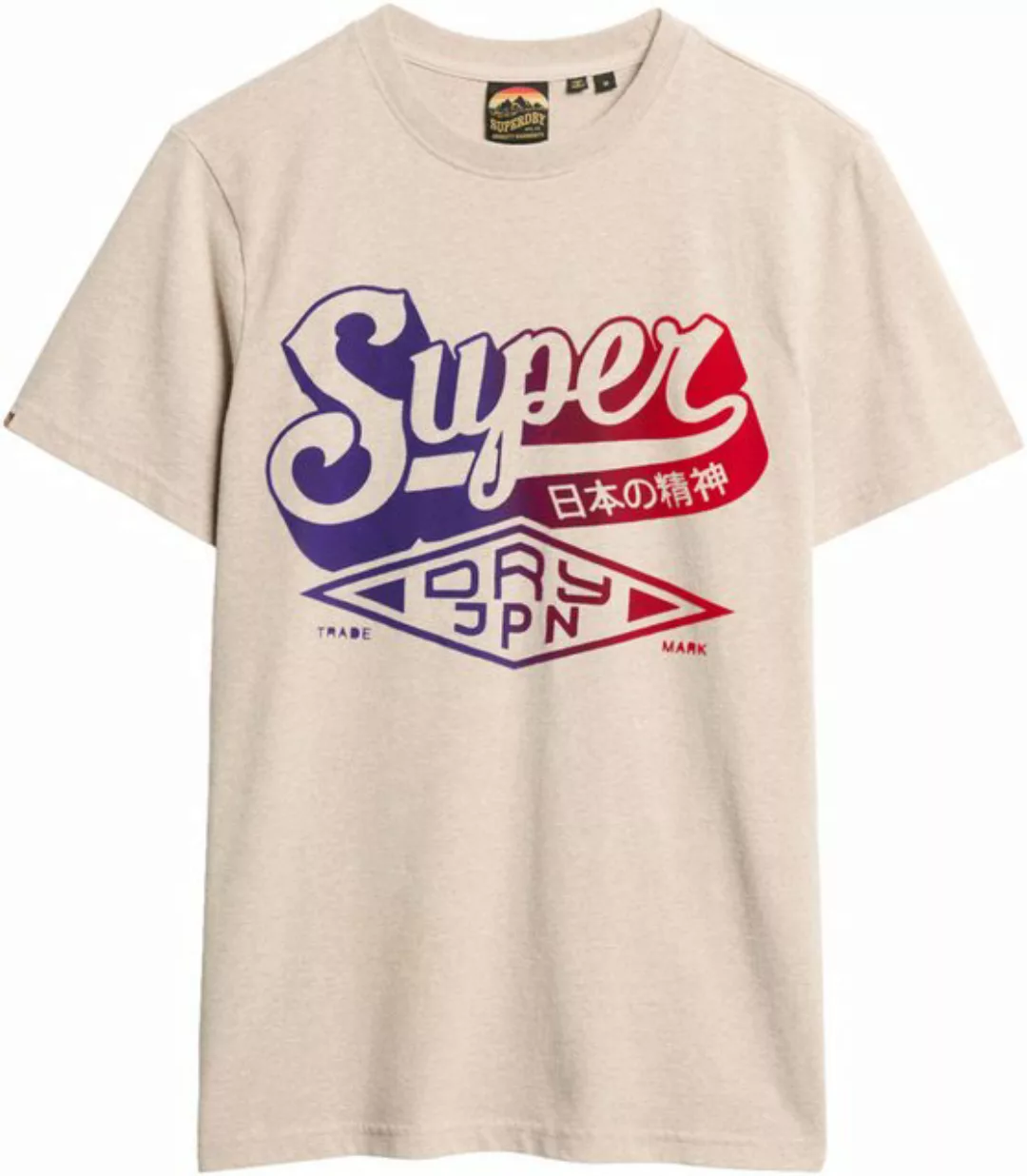 Superdry Rundhalsshirt FLOCKED FADE GRAPHIC T SHIRT günstig online kaufen