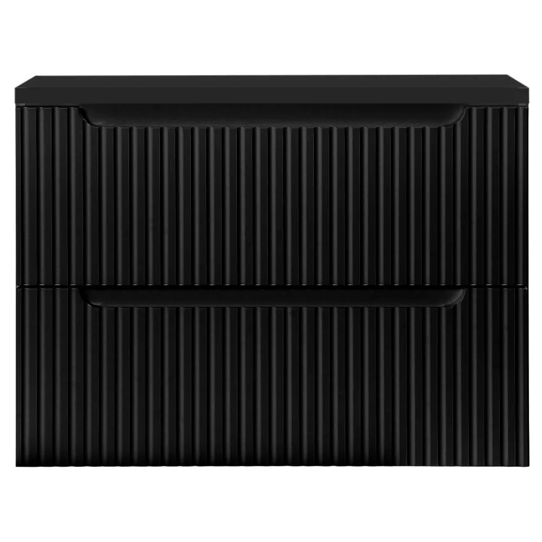 Waschtisch-Unterschrank 80cm, in schwarz, NEWPORT-56-BLACK günstig online kaufen
