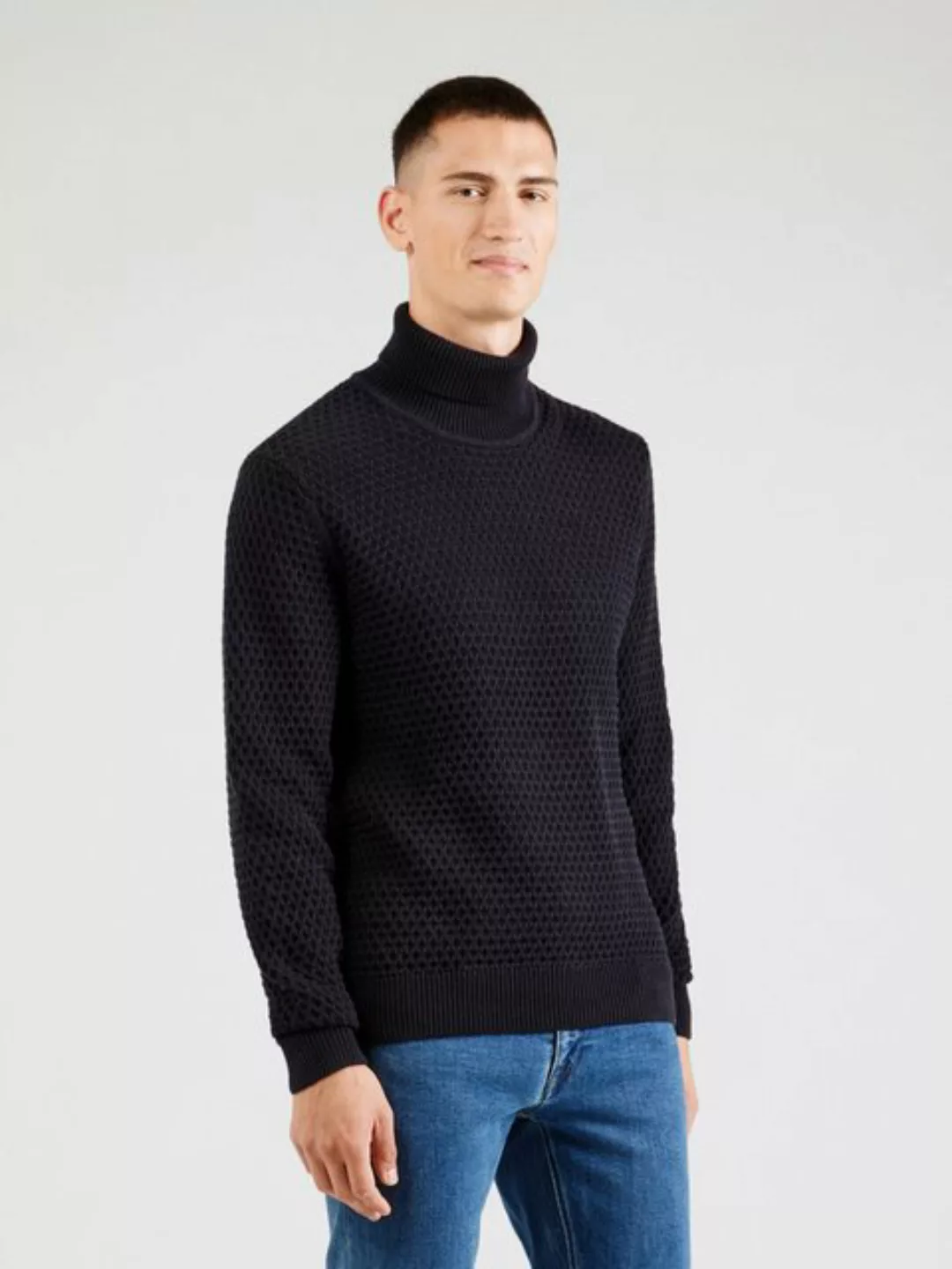 Casual Friday Strickpullover CFKARL structured roll neck knit schicker Pull günstig online kaufen