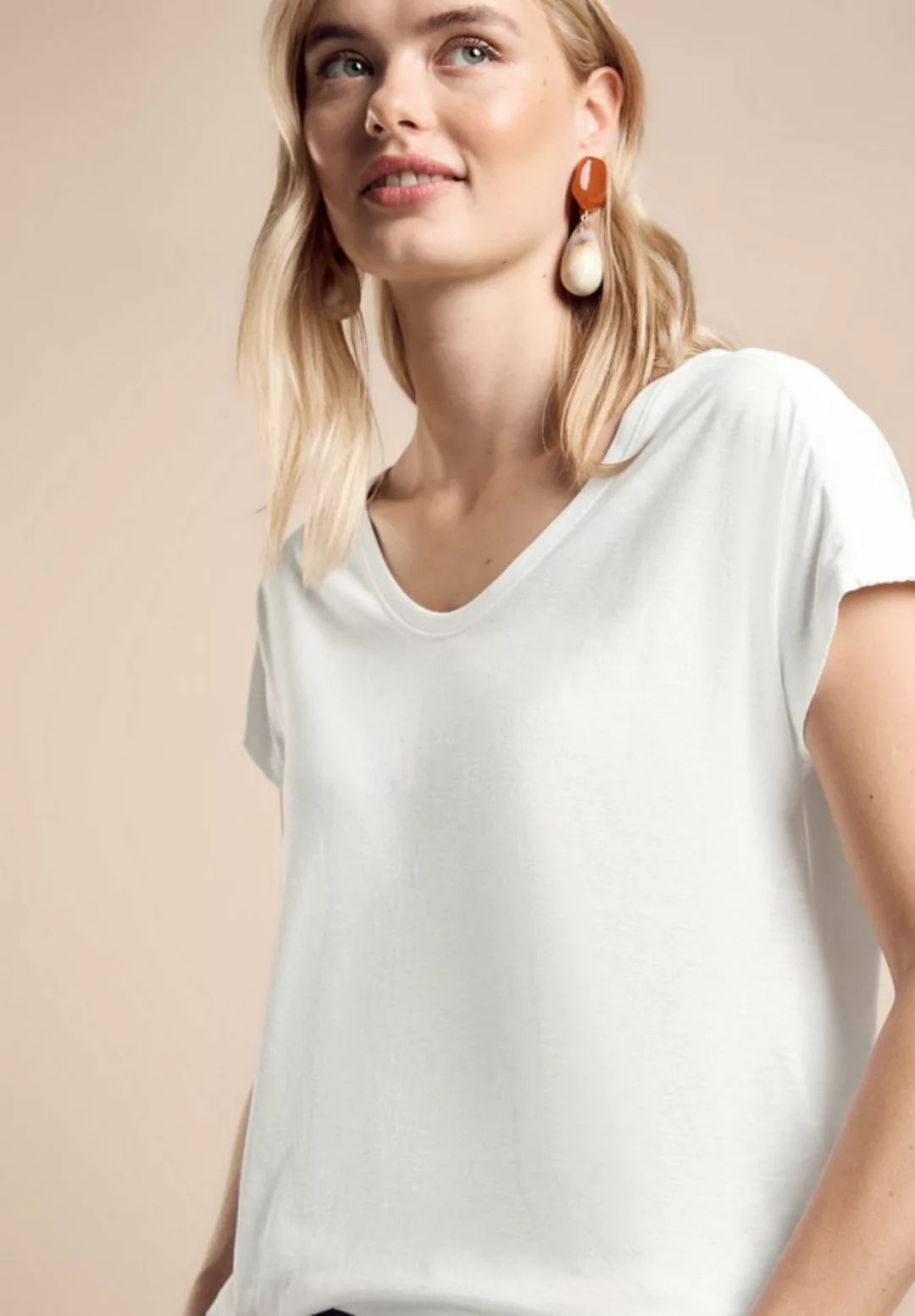 STREET ONE Shirttop mit Smock-Detail günstig online kaufen