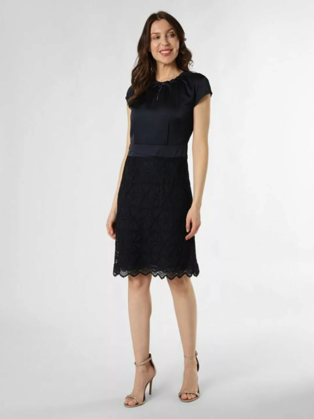 Betty&Co Sommerkleid Kleid Kurz 1/2 Arm, Navy Blue günstig online kaufen