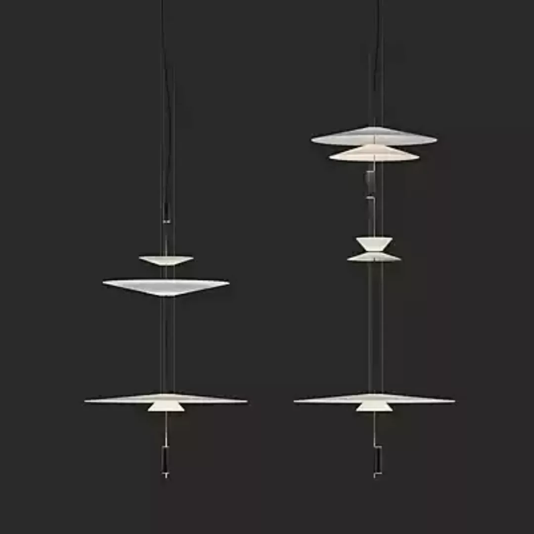 Vibia Flamingo 1560 Pendelleuchte LED, graphit - Dali günstig online kaufen