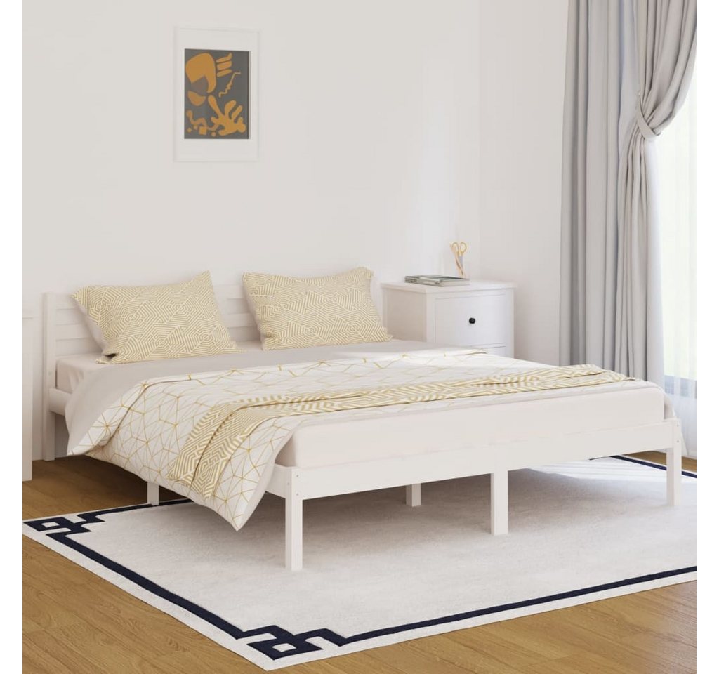 Vidaxl Tagesbett Massivholz Kiefer 160x200 Cm Weiß günstig online kaufen