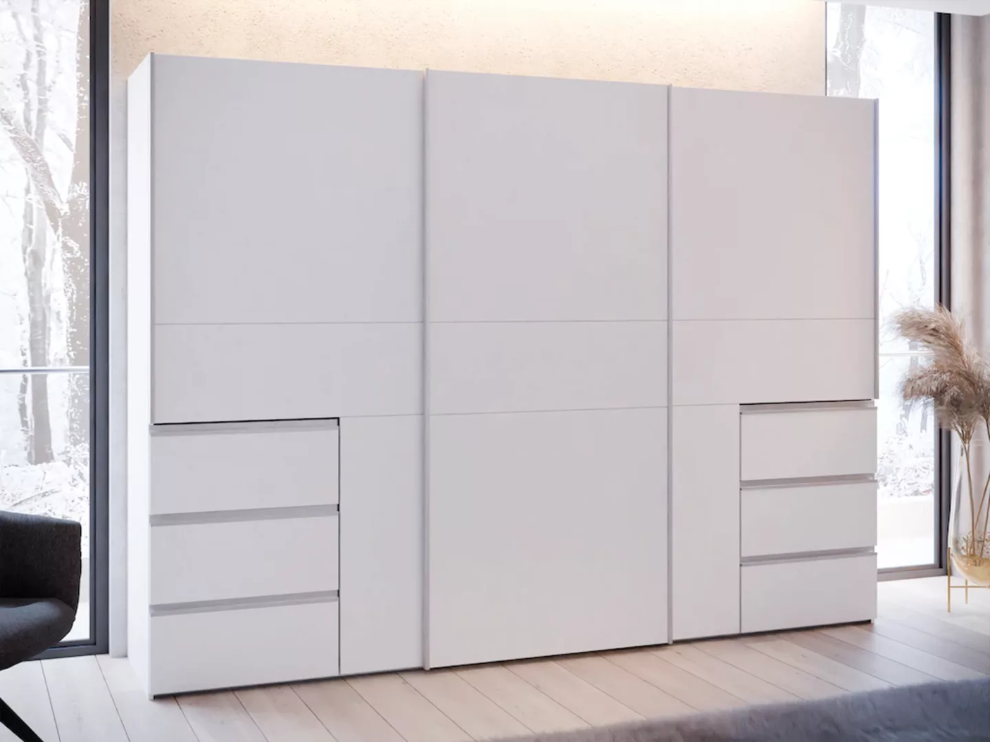 FORTE Schwebetürenschrank, (B/H/T ca. 269,7x200,5x61cm), Schwebetürenschran günstig online kaufen