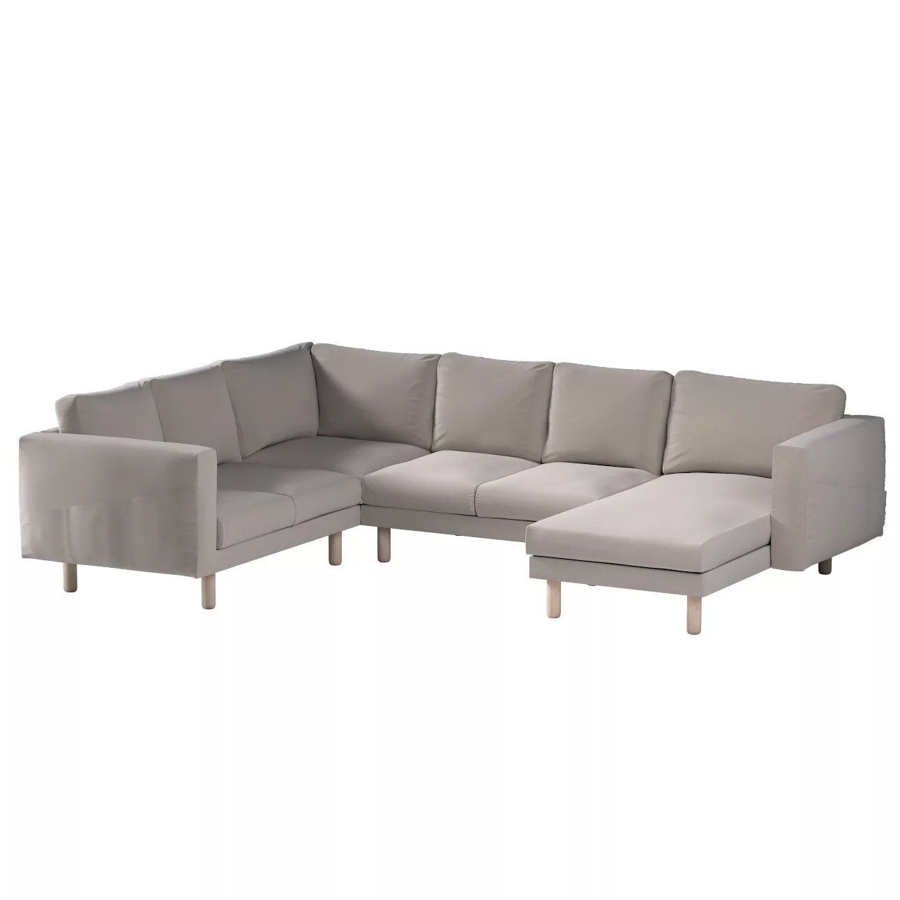 Bezug für Norsborg 5-Sitzer Ecksofa mit Recamiere, beige, Norsborg Bezug fü günstig online kaufen