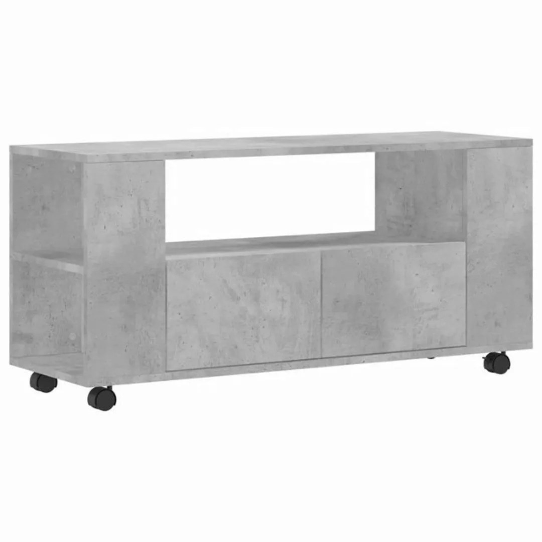 furnicato TV-Schrank Betongrau 102x34,5x43 cm Holzwerkstoff (1-St) günstig online kaufen