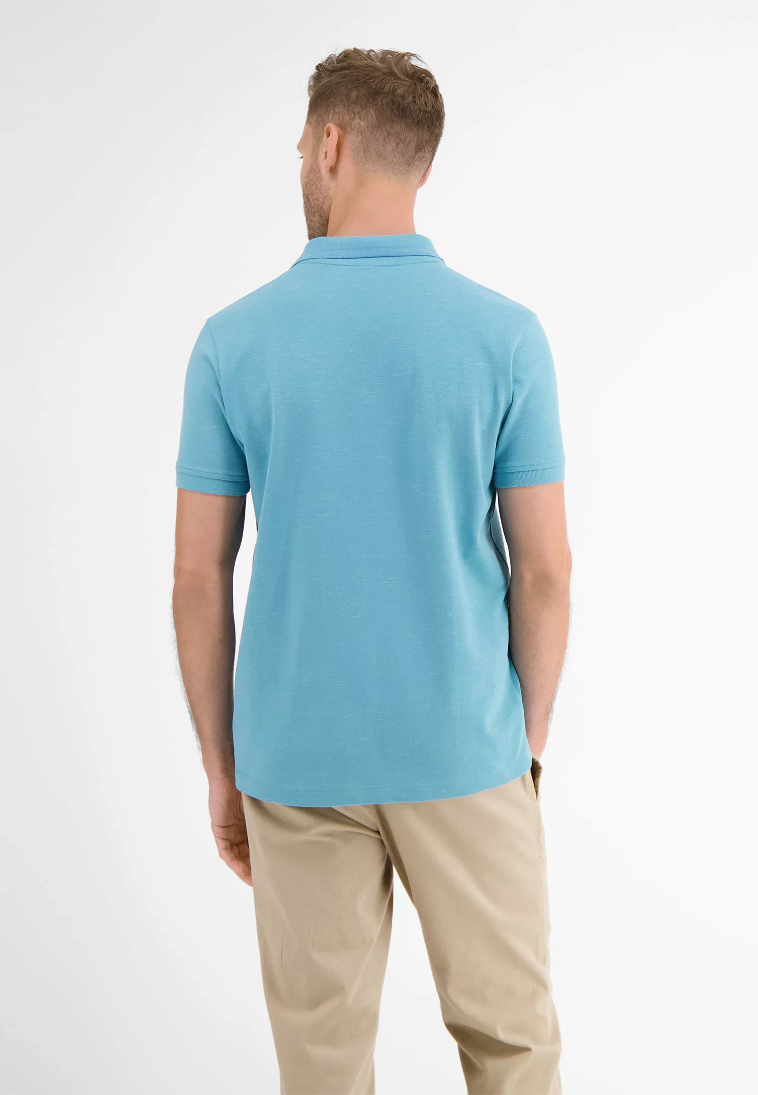 LERROS Poloshirt "LERROS Poloshirt in Two-Tone-Piqué" günstig online kaufen