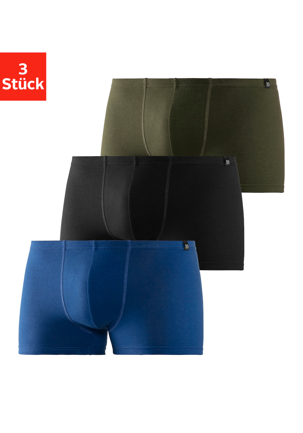 le jogger Boxer "Boxershorts für Herren", (Packung, 3 St.), schmaler Bund m günstig online kaufen