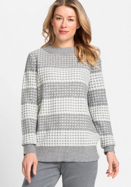 Olsen Stehkragenpullover mit seitlichen Schlitzen günstig online kaufen